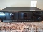 W-518r Teac Double Cassette Deck Vintage Retro Black