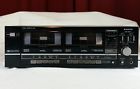 W660 Sanyo Vintage Dual Stereo Cassette Tape Deck Player Recorder