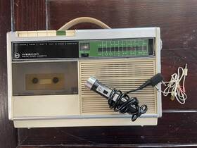 Tcr175 Webcor Vintage Model Tcr 175 Cassette Player Am Fm Radio Microphone Earphone