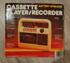 Tm703 Westheimer Vintage Kid Cassette Player Recorder 1989. Tested And Working