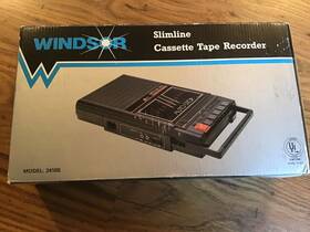 2410s Windsor Rare Slimline Cassette Tape Recorder New In Box See Photos