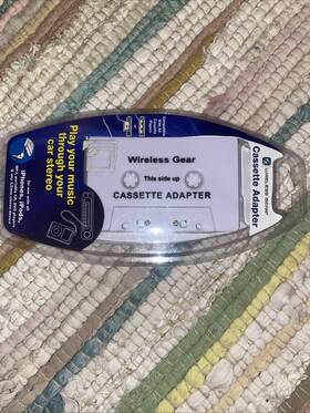 Go243 Wireless Gear Cassette Adapter. Compatible W All Players. Works Iphones Ipods