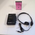 Wm-f2065 Sony Walkman Cassette Tape Made In Japan Works Headphones