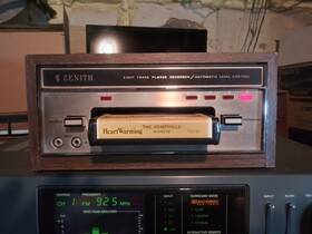 Zenith Jr-638w Serviced And Working Vintage Silver 8-track Player Recorder Nice