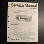 Technics RS-M26 Cassette Deck Original Service Manual 1981. Fixed Price $9.99.