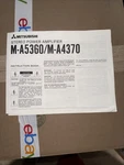 Mitsubishi M-A4370 Instruction Book. Fixed Price $13.00.
