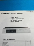 Onkyo T-909 Stereo Tuner Service Manual/schematic. Fixed Price $29.00.