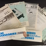 Vtg Teac Brochures And Misc Liturature #ROC-31. Fixed Price $19.99.