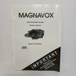Owners Manual For Magnavox Vhs Camcorder Model CVS315AV01. Fixed Price $5.00.