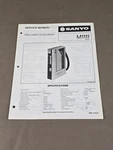 Sanyo Mini Cassette Recorder M1111 Service Manual D-6113. Fixed Price $54.95.
