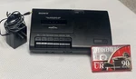 Sony TCM-919 Cassette Player Recorder Black W/ Maxell Ur 90 Tape & Power Adapter. Fixed Price $35.00.