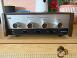 Vintage Philmore SA-2500 Stereo Amplifier, Silver/wood Grain, New Open Box. Fixed Price $599.99.