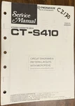 Pioneer CT-S410 Stereo Cassette Deck Service Repair Manual With Microfiche. Fixed Price $14.94.