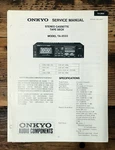 Onkyo TA-2033 Cassette Service Manual *original*. Fixed Price $19.97.