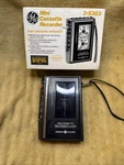 Vintage Mini Cassette Recorder Player General Electric 3-5303A Preowned W/box. Fixed Price $23.96.