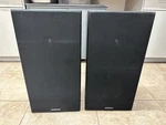 Vintage Sanyo SS240 Speaker Set 26" W/ Walnut Grain Look (8 Ohm). Fixed Price $90.00.