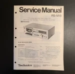 Technics RS-M18 Cassette Deck Original Service Manual 1979. Fixed Price $9.99.