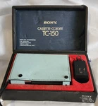 Sony TC-150 Cassette Player / Recorder Case & Adapter Working Great New Belts. Fixed Price $199.95.