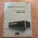 Sansui Service Manual QA-7000 Rare Original Printed Japan. Fixed Price $38.00.