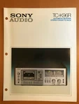 Original Sony Marketing Brochure TC-K96R Stereo Cassette Deck D679. Fixed Price $17.95.