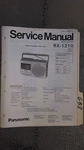 Panasonic RX-1210 Service Manual Original Repair Book Radio Tape Deck Player. Fixed Price $27.50.