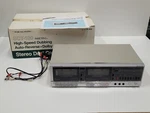 Vintage Realistic SCT-100 Stereo Dual Cassette Tape Deck W/ Original Box. Fixed Price $129.99.