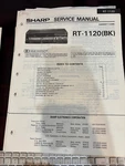 Orig. Sharp RT-1120(BK) RT-1120BK Repair & Service Manual *original*. Fixed Price $9.99.