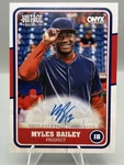 Myles Bailey 2025 Onyx Vintage Extended On-card Auto Fsu Star Top Prospect. Fixed Price $24.99.