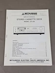 Mitsubishi Stereo Cassette Deck Model DT-25 Service Manual D-2427. Fixed Price $54.95.