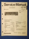 Panasonic RS-362 Cassette Service Manual Factory Original The Real Thing. Fixed Price $9.06.