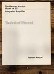 Harmon Kardon / HK-503 HK503 Integrated Amplifier Service Manual *original*. Fixed Price $19.97.
