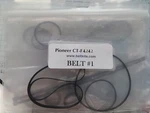 Pioneer CT-W530R Cassette Deck Belt Kit Complete With Cad Instructions. Fixed Price $16.99.