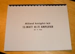 Manual+schematic Knight Tube Amplifier New Remastered. Fixed Price $10.99.