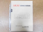 Akai GX-F25 Stereo Cassette Deck Service Manual W/ Schematics (original). Fixed Price $20.00.