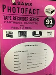 TR-91 Sams Tape Recorder Photofact Hitachi Juliette Midland Motorola Realis Nos. Fixed Price $14.99.