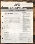 Jvc TD-W805 Cassette Service Manual *original*. Fixed Price $24.97.