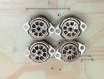 Nos 7 Pin Mica Tube Socket, Lot Of 4. Fixed Price $15.00.