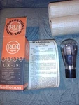 Nos Rca Radiotron UX-281 (81) Globe Engraved Base Tube F/ Audio Amplifier. Fixed Price $39.99.