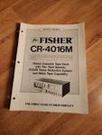 Fisher Cr 4016M Cassette Deck Service Manual Repair. Fixed Price $24.99.