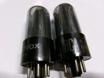 2 Rca 6V6GT Black Plate Vacuum Tubes. Fixed Price $55.00.