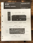 Kenwood A-91 Amplifier Service Manual *original*. Fixed Price $19.97.