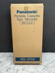 Vintage Panasonic Portable Cassette Tape Recorder RQ-2735 Slimline Japan Mint. Fixed Price $89.99.