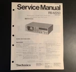 Technics RS-M250 Dolby Cassette Deck Original Service Manual 1980. Fixed Price $12.99.