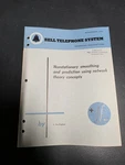 Nonstationary Smoothing & Prediction Using Network Theory Concept Bell Labs 3350. Fixed Price $499.99.