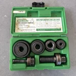 Greenlee 7235BB Slug Buster Knockout Conduit Punch Set 1/2 To 1-1/4". Fixed Price $54.99.