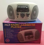 Vtg Electro Brand Cassette Radio Player Model 7412 White New In The Box. Fixed Price $50.00.