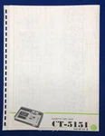 Original Pioneer CT-5151 / Cassette Tape Deck Fold-out Schematic. Fixed Price $14.95.