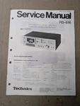 Technics RS-616 Cassette Deck Service Manual D-4912. Fixed Price $54.95.