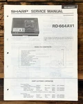 Sharp RD-664AV1 Cassette Service Manual *original*. Fixed Price $14.97.
