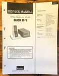 Sansui AT-F1 Timer Service Manual *original*. Fixed Price $9.97.